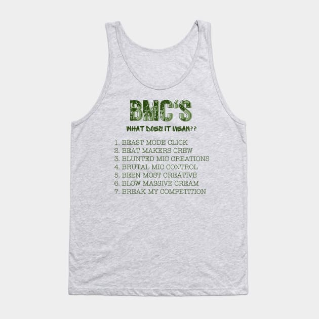 The BMC's : What Does it Mean?!?!? Tank Top by Veritè Kulture Vulture T-Shirts & Apparel